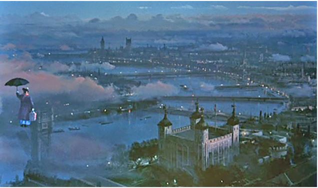 Mary Poppins matte painting